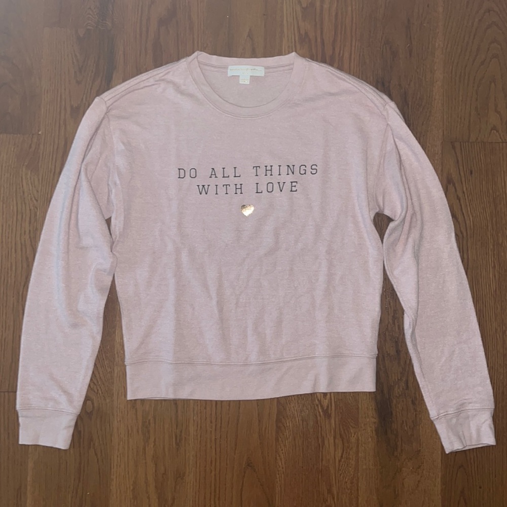 Spiritual gangster pink sweater size small